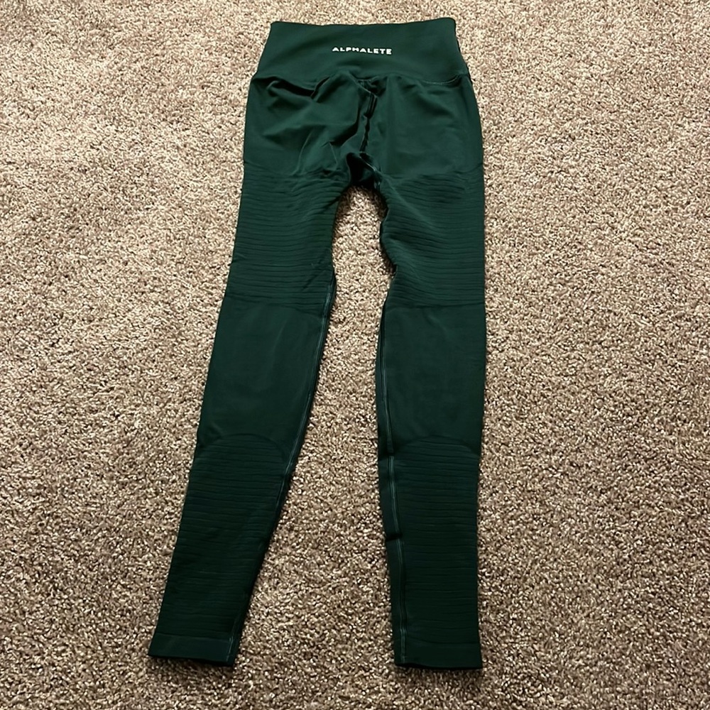 S Alphalete Green OG Revival Leggings